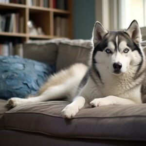 Sollte der Husky aufs Sofa oder die Couch?